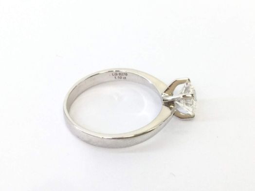 sortija oro 18k con diamante de laboratorio