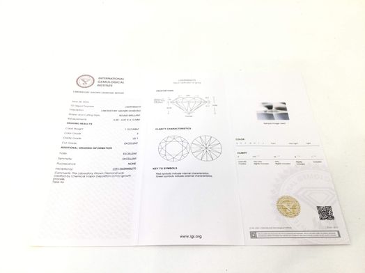 sortija oro 18k con diamante de laboratorio