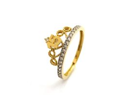 sortija oro 18k con circonita 