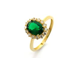 sortija oro 18k con circonita 