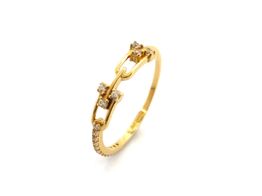 sortija oro 18k con circonita 