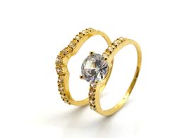 sortija oro 18k con circonita 