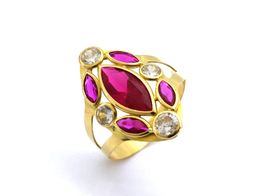 sortija oro 18k con circonita 