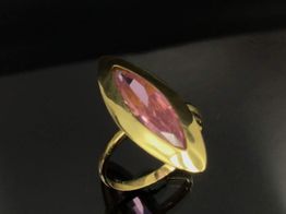 sortija oro 18k con circonita 