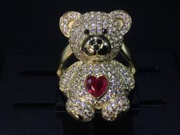 sortija oro 18k con circonita 