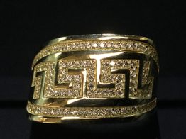 sortija oro 18k con circonita 