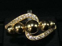 sortija oro 18k con circonita 