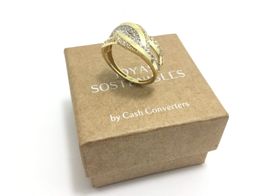 sortija oro 18k con circonita 