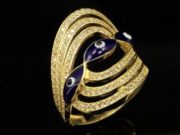 sortija oro 18k con circonita 