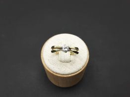 sortija oro 14k con diamante 