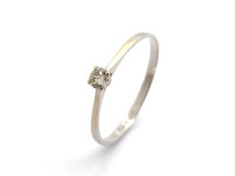 sortija oro 18k con diamante 