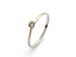 sortija oro 18k con diamante 