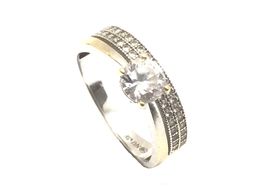 sortija oro 18k con circonita 