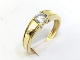 sortija oro 18k con circonita 