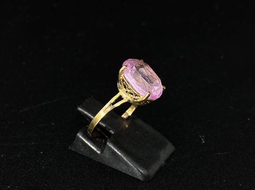 sortija oro 18k con circonita 