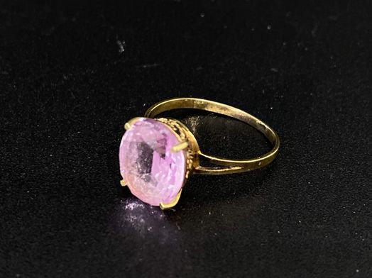 sortija oro 18k con circonita 