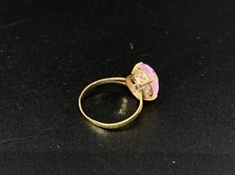 sortija oro 18k con circonita 