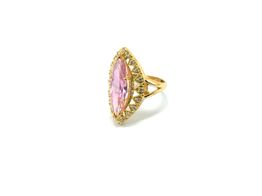 sortija oro 18k con circonita 