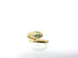 sortija oro 18k con circonita 