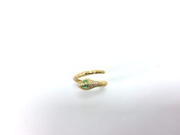 sortija oro 18k con circonita 