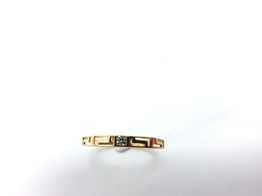 sortija oro 18k con circonita 