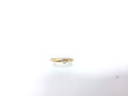 sortija oro 18k con circonita 