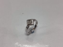 sortija oro 18k con diamante 