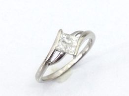 sortija oro 18k con diamante 
