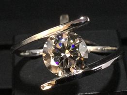 sortija oro 18k con moisanita 