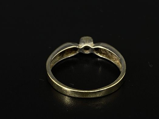 sortija oro 18k con circonita 