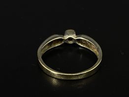 sortija oro 18k con circonita 