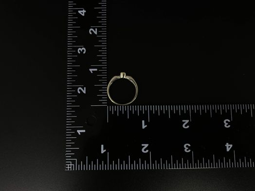 sortija oro 18k con circonita 