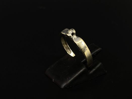 sortija oro 18k con circonita 