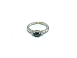 sortija oro 18k con zafiro 