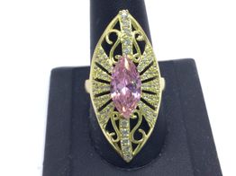 sortija oro 18k con circonita 