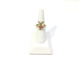 sortija oro 18k con circonita 