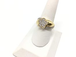 sortija oro 18k con circonita 