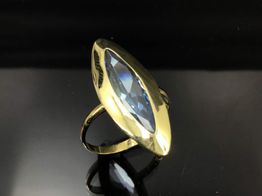 sortija oro 18k con circonita 