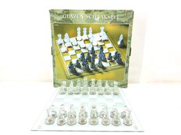 tablero ajedrez sin marca cristal