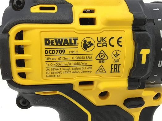 taladro a bateria dewalt dcd709