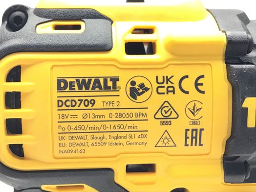 taladro a bateria dewalt dcd709d2t