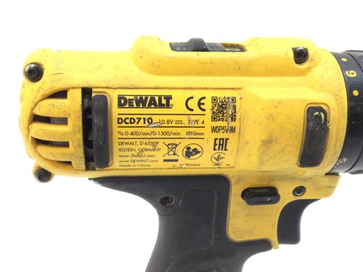 taladro a bateria dewalt dcd710