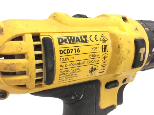 taladro a bateria dewalt dcd716