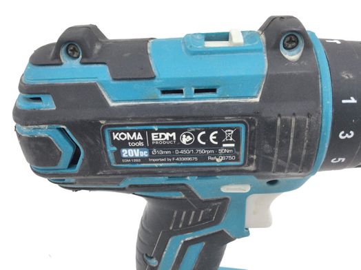 taladro a bateria koma tools edm-12b2