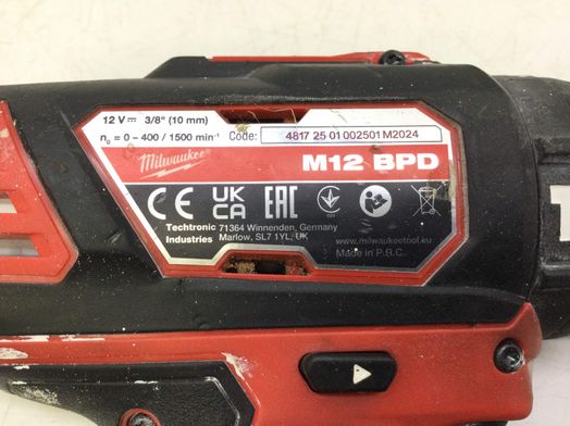taladro a bateria milwaukee m12bpd