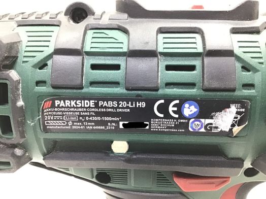 taladro a bateria parkside psbsa 20-li h9