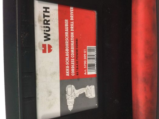 taladro a bateria wurth abs 18 power combi