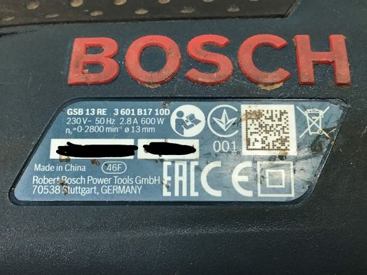 taladro electrico bosch gsb13re professional