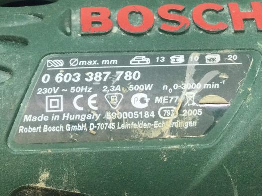 taladro electrico bosch psb 500 re