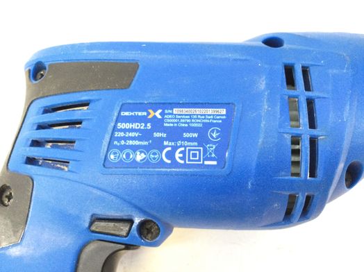 taladro electrico dexter 500hd2.5